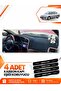 Nissan Primera P11 (1996-2000) Compatible Front Cover Torpedo Protection Case Carpet - Black-Beige - Ni014
