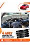 Mazda 323 Fami̇li̇a Covered (1994-1998) Compatible Front Torpedo Protection Cover Carpet - Black-Grey - Ma003