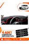 Audi A3 (2013-2020) Compatible Front Torpedo Protection Protective Case Carpet Cover - Black-Red - Au007