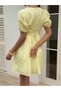 Rochie scurtă, galben - 2