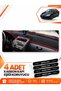 Honda City (2002-2007) Compatible Front Torpedo Protection Carpet Cover - Black-Red - Ho002