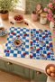 Blue Bistro Blue Checkerboard Patterned 2-Piece Kitchen Towel Set 40X60 - 4