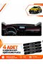 Dacia Sandero (2022-2026) Compatible Front Glove Box Protection Cover with Screen - Black-Red - Da001