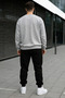 Unisex Oversize Sweatshirt Tracksuit Set – Winter Sweatshirt & Seasonal Sweatpants 2-Piece Set Fish Printed - 3