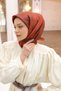Lorena-Shiny Scarf Dark Orange - 5