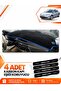 Renault Laguna 3 (2007-2015) Compatible Front Torpedo Protection Case Carpet Cover - Black-Blue - Re034