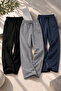 Men's Elastic Baggy Sweatpants 3-Piece Set