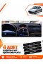 Peugeot 206 Large Screen (1998-2009) Compatible Dashboard Protection Cover - Black-Brown - Pe002