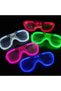 Glow Model Led Lighted Party Glasses 3 Modes 5 Colors 5 Pieces