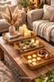 Set of 3 Rectangular Wicker-Look Decorative Trays – Serving, Presentation, and Organizer Trays - 3
