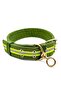 Reflective Thick Large Breed Dog Collar - Khaki with Swivel Double Buckle - 2
