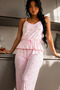 Women's Homewear Anti-Pilling Double Pink Pajama Set - 4