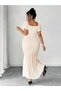 Rochie maxi, crem - 4