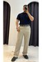 Polo Collar Patterned Buttoned T-Shirt