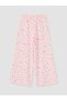 Ozmarka New Season Pink Girls' Floral Capri Pants with Elastic Waist - 4