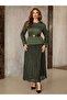 Rochie maxi, kaki - 4