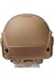 Airsoft MH Helmet Adjustable Fast Base Jump Helmet ABS Military Tactical Helmet for Paintball Wargame (Tan) Medium - 3