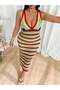 Rochie maxi, mix culori - 4