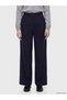 Loose Fit Striped Women's Pleated Fabric Trousers - 2