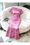 Rochie mini, roz - 4
