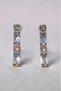 Gold Color Zircon Stone Strip Model Women's Bijouterie Earrings 130742 - 2