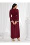 Rochie maxi, vișiniu - 2