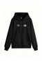 Women's Floral Cat Print Hooded Sweatshirt - 4