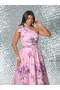 Rochie maxi, mix culori - 3
