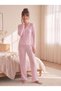 Seasonal Cotton 4 Bow Detailed Pajama Set - 2