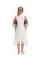 Kids' National Day Flowy Organza Party Dress with UAE Flag Sleeves - 3