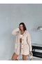 Women's Zippered Pocket Stand Collar Casual Stylish Coat Jacket - 4