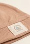 100% Cotton Interlock Travel by Sea Sailing Ship Embroidered Top-Tie Knotted Baby Beanie Hat 0-6 Months - 3