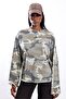 Khaki Camouflage Patterned Long Sleeve T-Shirt 0215 - 4