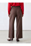Alita City Lcw Modest Brown Regular Fit Women's Pleated Fabric Pants with a Difference - 4