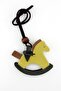 Light Green Toy Horse Figure Beaded Bag Ornament Accessory Hanger Ct010 - 5