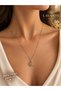 Women's Zircon Stone Clover Steel Necklace