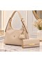 Modern Stylish Double Set Women's Shoulder Bag and Wallet Daily Gift Combination