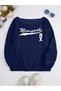 Women's Newyork Bx Printed Boat Neck Oversized Sweatshirt - 3