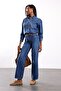 Dark Blue Wide Leg Jean 8431 - 3