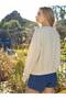 Fish Printed Crew Neck Oversize Sweatshirt - 4
