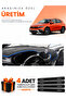 Fi̇at Egea Cross (2021-2026) Compatible Torpedo Protection Cover Auto Cover with Tablet - Black-Blue - Fi012