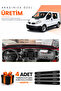 Renault Trafi̇c (2004-2010) Compatible Torpedo Protection Cover Auto Cover - Black-Red - Re049