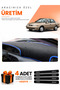 Kia Sephi̇a (1995-1998) Compatible Torpedo Protection Cover Auto Cover - Black-Blue - Ki015