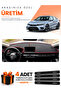 Honda Civic Fe1 (2022-2026) Compatible Dashboard Protection Cover Auto Cover - Black-Red - Ho020