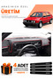 Volkswagen Golf 2 (1983-1992) Compatible Dashboard Protection Cover Auto Cover - Black-Red - Vw007