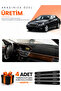 Mercedes W212 (2010-2013) Compatible Dashboard Protection Cover Auto Cover - Black-Brown - Mb014