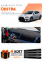 Mitsubishi Lancer (2007-2015) Compatible Torpedo Protection Cover Auto Cover - Black-Blue - Mi014