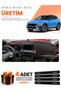 Hyundai Kona (2020-2022) Compatible Glove Box Protection Cover Auto Cover - Black-Red - Hu038