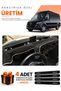 Mercedes Spri̇nter W907-W910 (2018-2026) Compatible Dashboard Protection Cover Auto Cover - Black-Beige - Mb021
