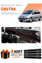 Renault Scenic 1 (1996-2003) Compatible Torpedo Protection Cover Auto Cover - Black-Red - Re043